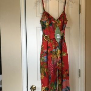 NWT Farm Rio Linen Jumpsuit Regular $225
